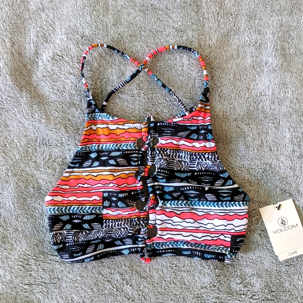 NWT Volcom Bikini Top